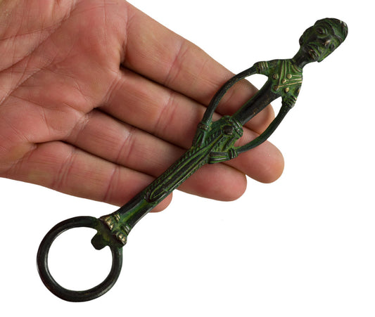 Décapsuleur Dhokra Paysanne En Laiton – Artisanat Tribal De Bastar, Inde