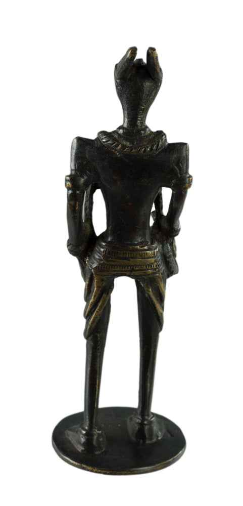 Figurine Zoomorphe Cheval Musicien Dhokra – Art Tribal Bastar Orissa Inde