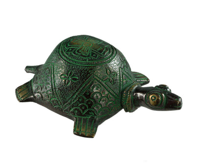 Presse-Papier Tortue Dhokra – Art Tribal Bastar Inde