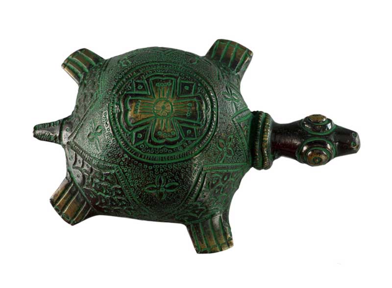 Presse-Papier Tortue Dhokra – Art Tribal Bastar Inde