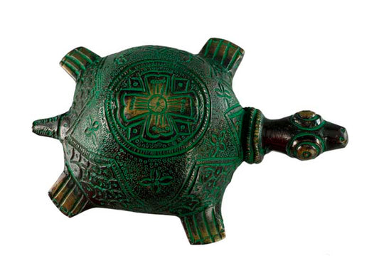 Presse-Papier Tortue Dhokra – Art Tribal Bastar Inde