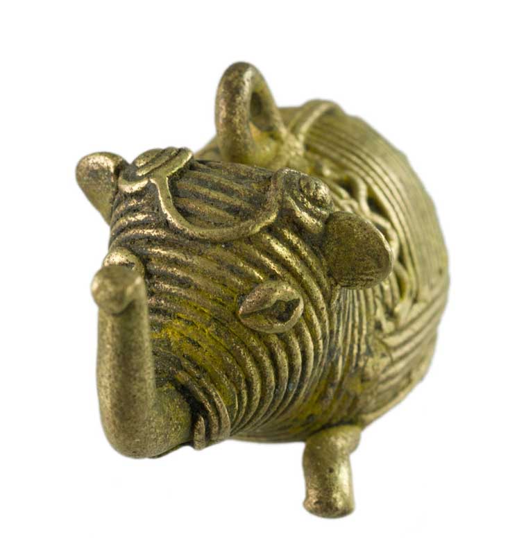 Figurine Dhokra Éléphant En Laiton – Art Tribal Bastar Orissa Inde