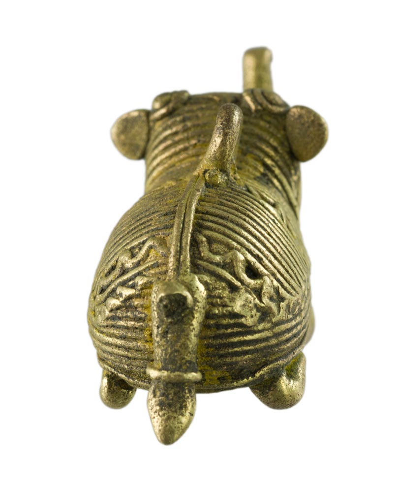 Figurine Dhokra Éléphant En Laiton – Art Tribal Bastar Orissa Inde