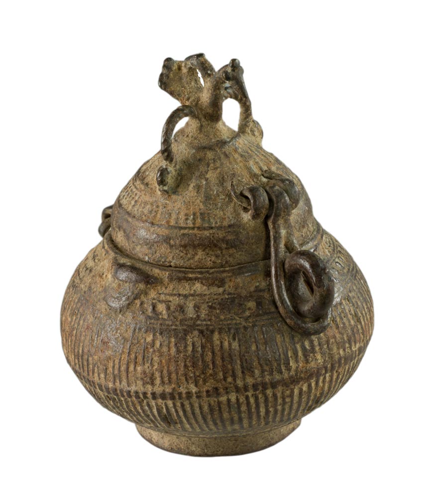 Boîte À Bijoux Dhokra – Ancien Pot En Laiton – Art Tribal Bastar Inde