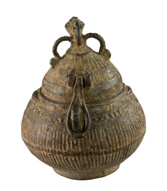 Boîte À Bijoux Dhokra – Ancien Pot En Laiton – Art Tribal Bastar Inde