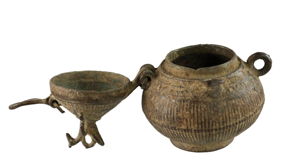 Boîte À Bijoux Dhokra – Ancien Pot En Laiton – Art Tribal Bastar Inde