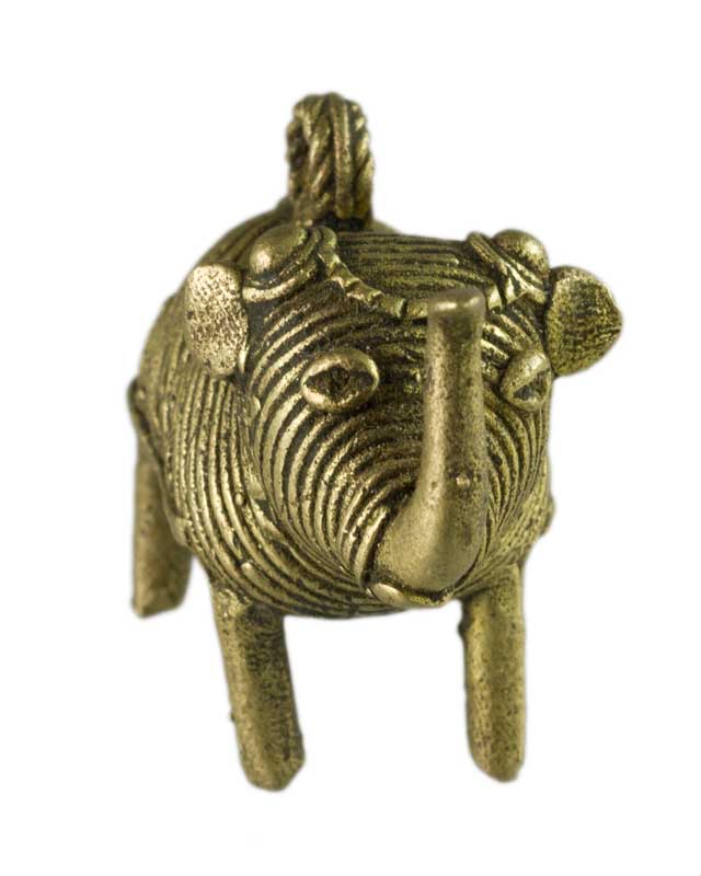 Figurine Éléphant Dhokra – Art Tribal Bastar Orissa Inde