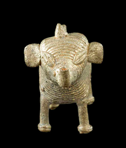 Pendentif Éléphant Dhokra – Art Tribal Bastar Orissa Inde