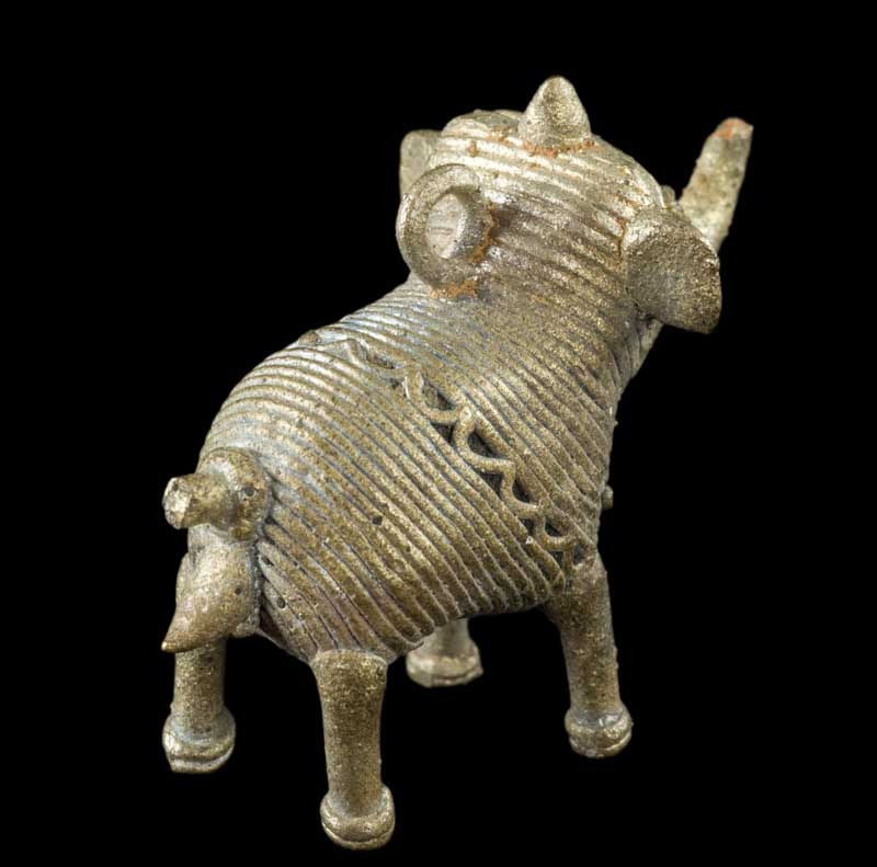 Pendentif Éléphant Dhokra – Art Tribal Bastar Orissa Inde