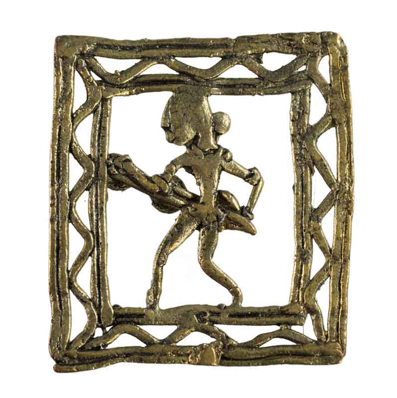 Cadre Avec Musicien Dhokra – Décoration Murale Art Tribal Bastar Inde