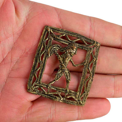 Figurine Dhokra – Art Tribal Du Bastar Inde – Décoration Murale