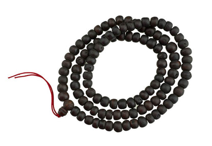 Bodhi Mala Tibétain Authentique – Collier Chapelet En Graines De Bodhi Du Népal