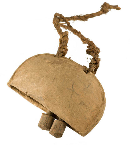 Grande Cloche de Vache en Métal 21 cm – Art Ethnique Naga d’Inde