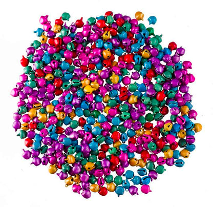 Lot de 50 ou 100 Mini Grelots Multicolores en Métal Ø 10mm – Accessoires Créatifs Indiens