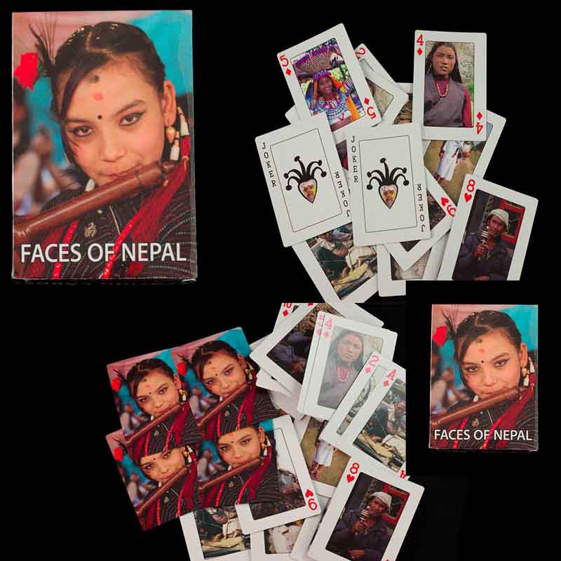 Jeu de 56 Cartes à Jouer – Les Visages des Népalais de l'Himalaya