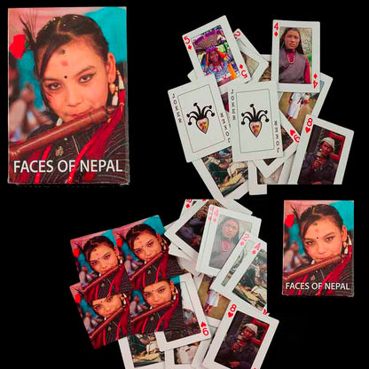 Jeu de 56 Cartes à Jouer – Les Visages des Népalais de l'Himalaya