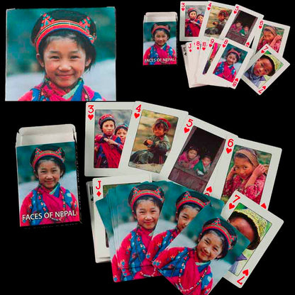 Jeu de 56 Cartes à Jouer – Les Visages des Népalais de l'Himalaya