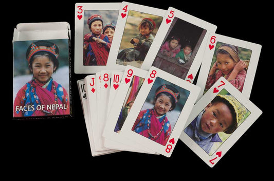 Jeu de 56 Cartes à Jouer – Les Visages des Népalais de l'Himalaya