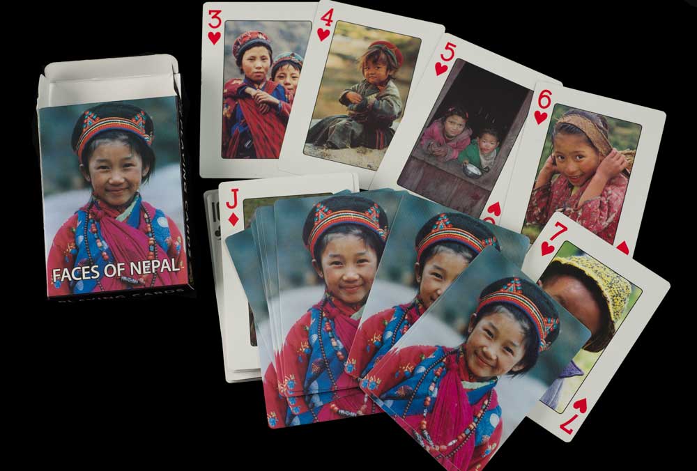 Jeu de 56 Cartes à Jouer – Les Visages des Népalais de l'Himalaya