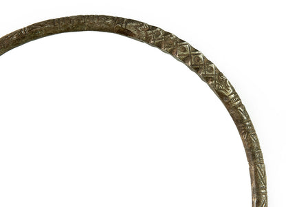 Collier Ethnique Hansuli Tharu – Ancienne Torque Décorative Du Népal