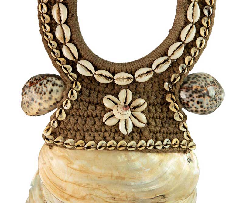 Collier Iatmul Coquillage – Parure Ethnique De Papouasie-Nouvelle-Guinée