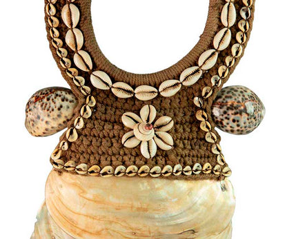 Collier Iatmul Coquillage – Parure Ethnique De Papouasie-Nouvelle-Guinée