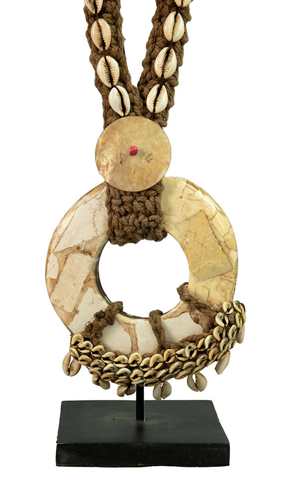 Collier Iatmul Coquillage – Parure Ethnique De Papouasie-Nouvelle-Guinée