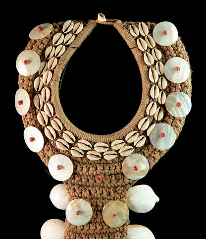 Collier Iatmul Coquillage – Parure Ethnique De Papouasie-Nouvelle-Guinée
