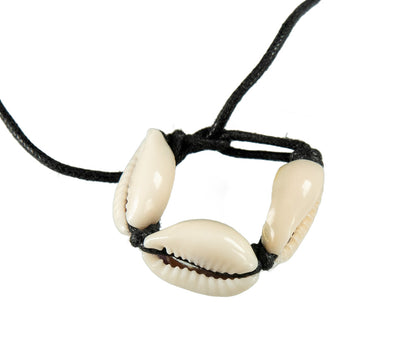 Bague Cauri artisanale réglable – Bijou ethnique en coquillage