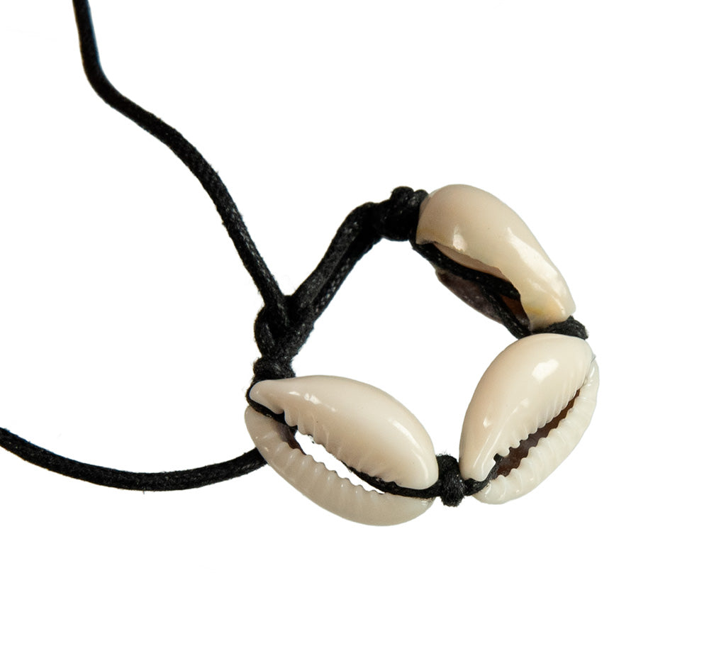 Bague Cauri artisanale réglable – Bijou ethnique en coquillage