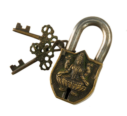 Cadenas Décoratif Lakshmi – Déesse Hindoue De La Prospérité – Artisanat De L'Inde