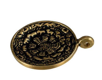 Thogchag Miroir Melong Sipaho – Amulette Bouddhiste Tibétaine en Laiton