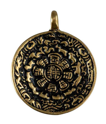 Thogchag Miroir Melong Sipaho – Amulette Bouddhiste Tibétaine en Laiton