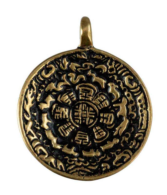Thogchag Miroir Melong Sipaho – Amulette Bouddhiste Tibétaine en Laiton