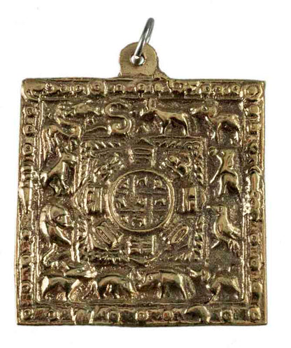 Thogchag Srid-Pa Ho – Amulette Bouddhiste Tibétaine en Laiton