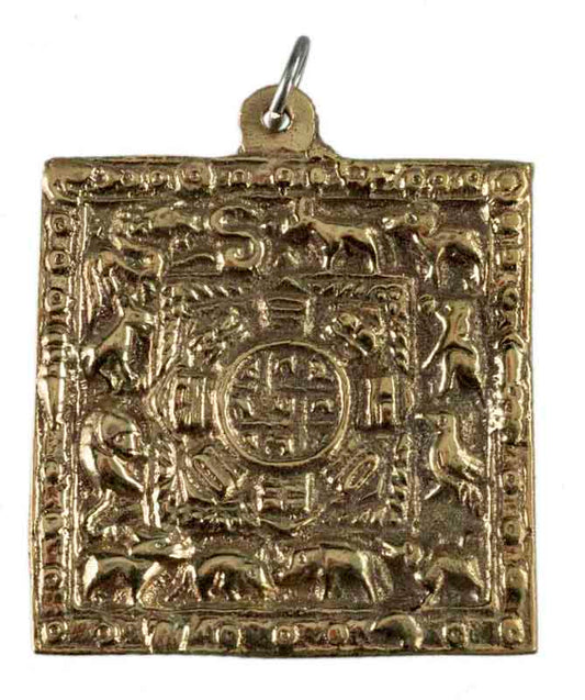 Thogchag Srid-Pa Ho – Amulette Bouddhiste Tibétaine en Laiton