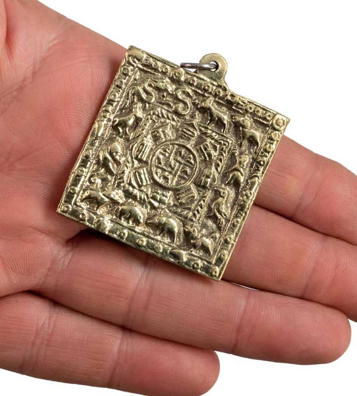Thogchag Srid-Pa Ho – Amulette Bouddhiste Tibétaine en Laiton