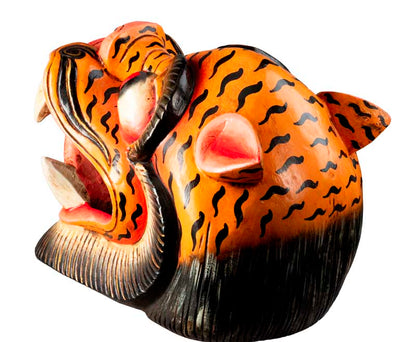 Masque Tigre Tibétain – Danse Cham Bouddhiste Du Népal