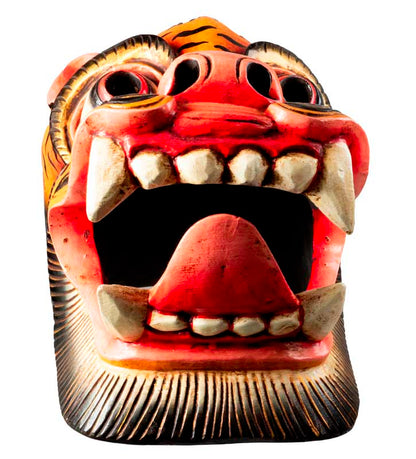 Masque Tigre Tibétain – Danse Cham Bouddhiste Du Népal