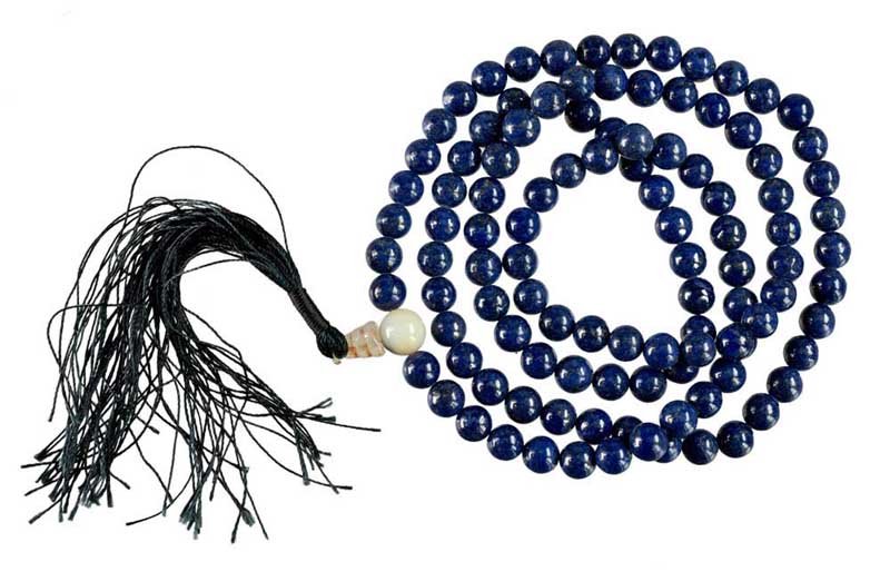 Mala Tibétain Lapis Lazuli – Collier Bouddhiste Pour La Méditation