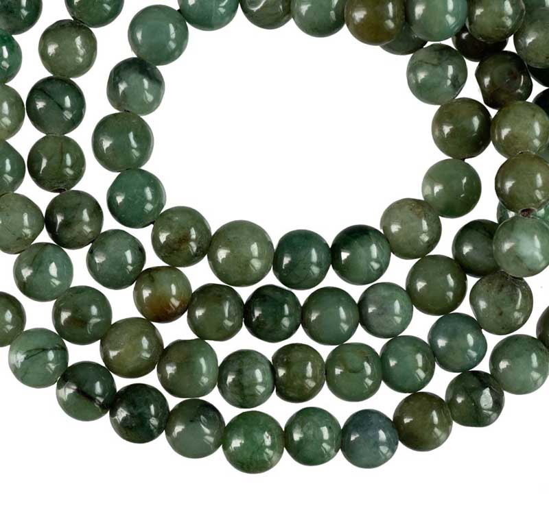 Mala Tibétain Agate Mousse – Collier Bouddhiste 108 Perles