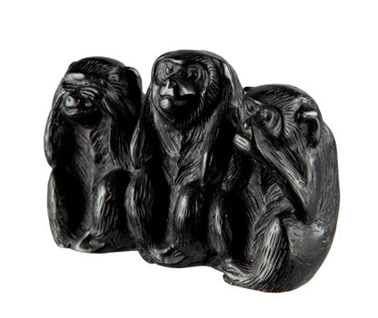 Trois Singes De La Sagesse Japonais – Statuettes En Résine