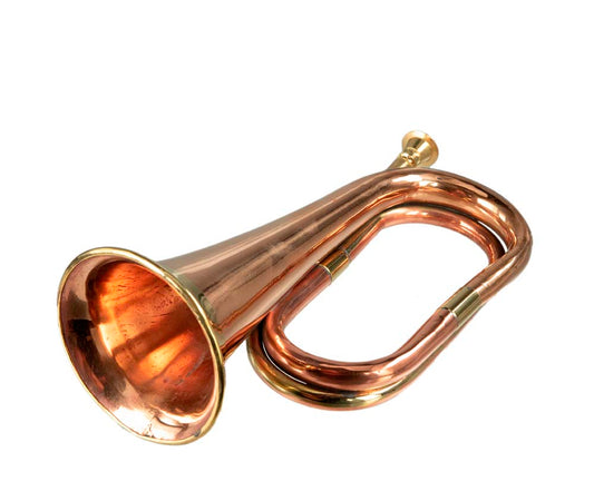 Clairon Trompette Militaire En Cuivre – Instrument Festif Artisanal Indien