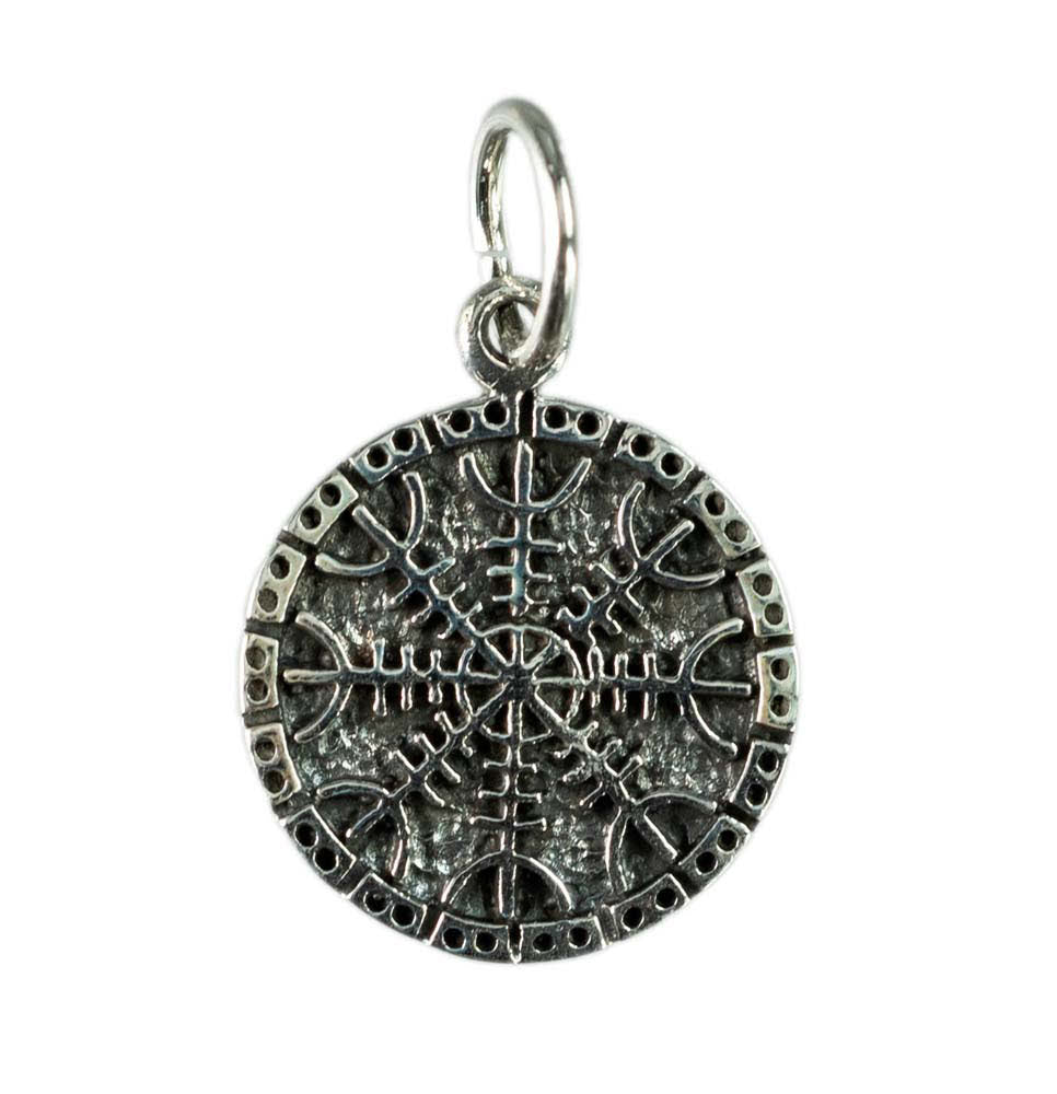 Pendentif Viking Aegishjálmur (Helm of Awe) en Argent 925