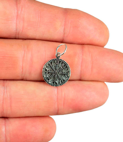 Pendentif Viking Aegishjálmur (Helm of Awe) en Argent 925