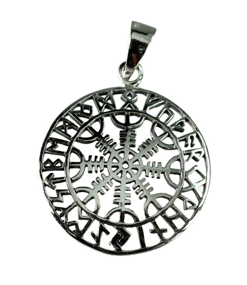 Pendentif Viking Aegishjalmur – Heaume de Awe en Argent
