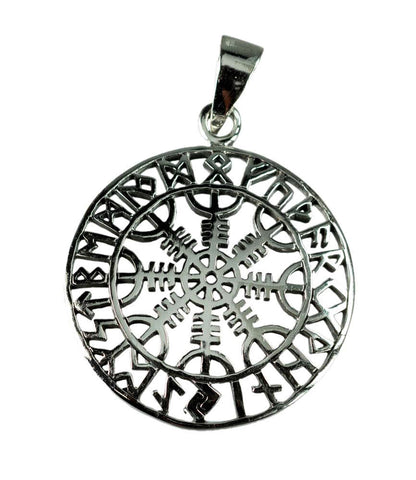 Pendentif Viking Aegishjalmur – Heaume de Awe en Argent