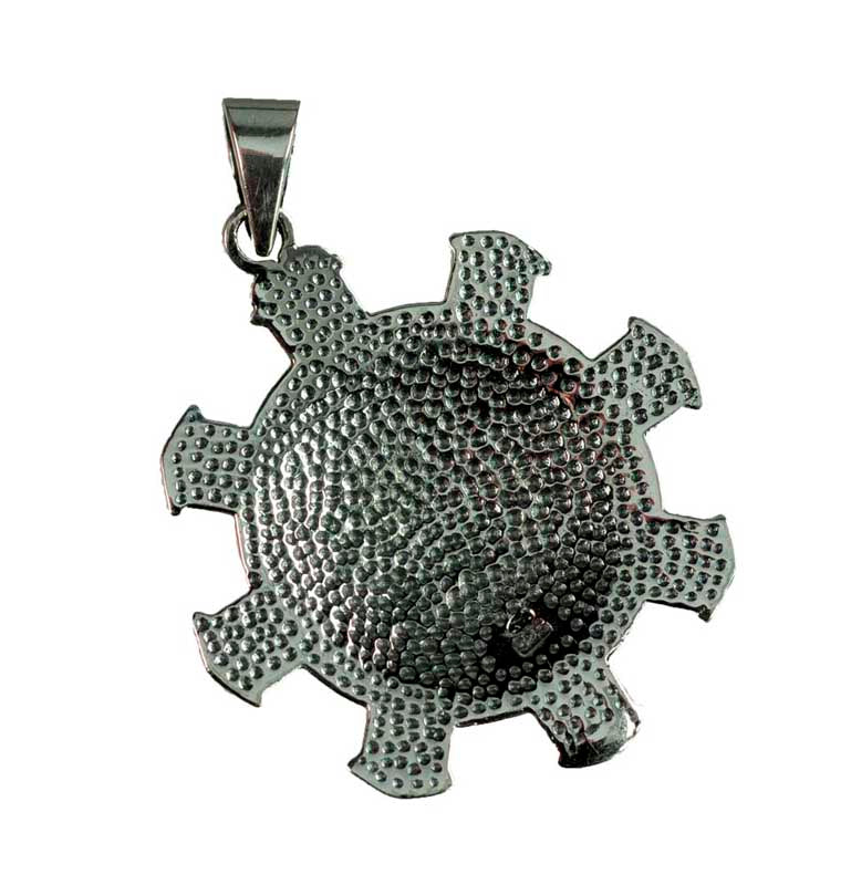 Pendentif Viking Aegishjalmur – Heaume de la Terreur en Argent Massif 925