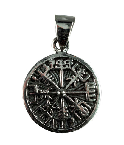 Pendentif Vegvísir Viking en Argent 925