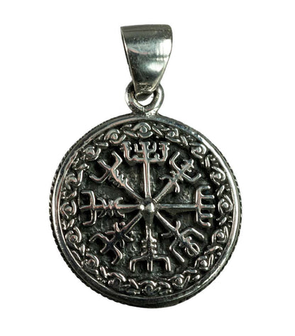 Pendentif Vegvísir Viking en Argent 925